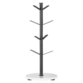 Mug Holder Tree With Marble Base 8 Hooks Cup Rack Stand For Counter Kitchen Home