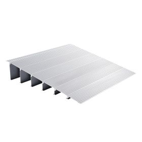 VEVOR Door Threshold Ramp, 6 Rise, 800 Lbs Load Capacity, Door Ramp For Wheelchairs, Aluminum Threshold Ramp For Doorways, Adjustable Modular Threshol