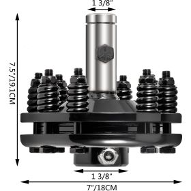 VEVOR Slip Clutch, PTO Slip Clutch, Smooth Round Ends PTO Friction Clutch, Carburized Steel Tractor Slip Clutch, Adjustable Rotary Cutter Slip Clutch,