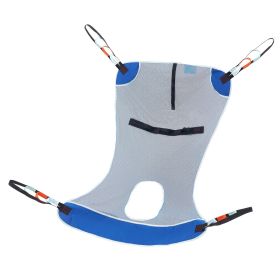 VEVOR Full Body Patient Lift Sling With Commode Opening Medical Aid Sling L-Size,147 X 105cm, 600LBS
