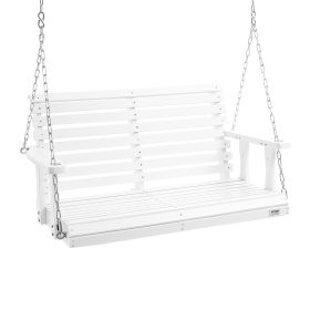 VEVOR Wooden Porch Swing 4 Ft, Patio Bench Swing For Courtyard & Garden, Upgraded 880 Lbs Strong Load Capacity, Heavy Duty Swing Chair Bench With Hang