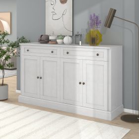 TREXM Kitchen Sideboard Buffet With 2 Drawers & 4 Doors Adjustable Shelves