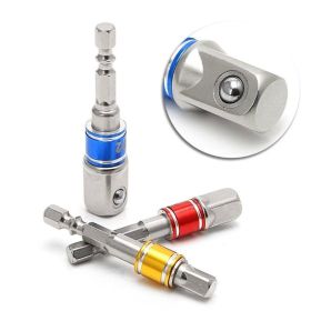 Impact Grade Socket Adapter Extension Set - Turns Power Drill Into High Speed Nut Driver, Sizes 1 4, 3 8, 1 2, Cr-V, 3-Piece Drill Tools Bit Hold