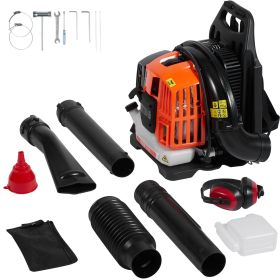 VEVOR Backpack Leaf Blower, 52CC 2-Cycle Leaf Blower With 1.37L Fuel Tank, 480CFM Air Volume 175MPH Speed, Ideal For Lawn Care, Leaf Cleaning, And Sno