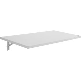 VEVOR Wall Mounted Folding Table, Wall Mount Drop Leaf Table, Floating Desk With Iron Bracket, Fold Down Desk For Small Spaces, Home Office, Dining, L