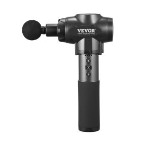 VEVOR Massage Gun Deep Tissue With 9 Speed Levels & 6 Massage Heads, 24V 2500mAh Batteries, Percussion Muscle Massager For Athletes, Handheld Electric