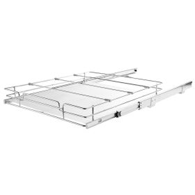 VEVOR Pull Out Cabinet Organizer, Heavy Duty Slide Out Pantry Shelves, Chrome-Plated Steel Roll Out Drawers, Sliding Drawer Storage For Home, Inside K