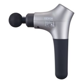 VEVOR Massage Gun Deep Tissue, Percussion Muscle Massager For Athletes - With 6 Speed Levels & 4 Massage Heads, 12V 2500mAh Batteries, Handheld Electr