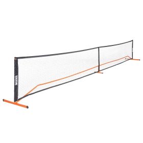 VEVOR Pickleball Net Set, 22FT Regulation Size Portable Pickleball System With Carrying Bag & Balls & Paddles, Weather Resistant Steady Metal Frame &