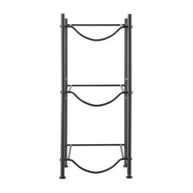 VEVOR 3 Tiers Water Jug Holder Single Row Water Bottle Rack For 3 Bottles Black