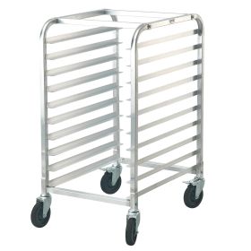 VEVOR Bun Pan Rack, 10-Tier Commercial Bakery Racks With Brake Wheels, Aluminum Racking Trolley Storage For Half & Full Sheet, Speed Rack For Kitchen