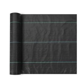 VEVOR Weed Barrier Landscape Fabric, 3x300FT Heavy Duty Garden Weed Fabric, Woven PP Weed Control Fabric, Driveway Fabric, Geotextile Fabric For Lands
