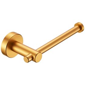 Toilet Paper Holder Brushed Gold Thicken Space Aluminum Toilet Roll Holder For Bathroom, Kitchen, Washroom Wall Mount