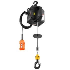 VEVOR 3-in-1 Electric Hoist Winch, 1100lbs 1500W Portable Power Winch Crane,  22.9 Ft Lifting Height, 13 Ft Min With Manual, Wired And Wireless Remote