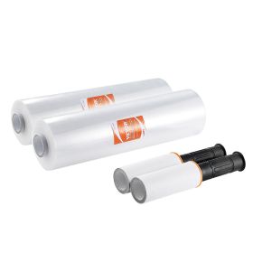 VEVOR Stretch Film, 15 Inches X 1200 Feet, 2 Pack, 80 Gauge Industrial Strength Clear Durable Stretch Wrap Roll, Heavy Duty Shrink Film Stretch Wrap W