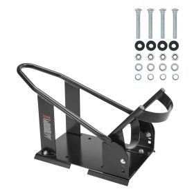 VEVOR Motorcycle Wheel Chock, 1800 Lbs Capacity Wheel Cradle Holder, Heavy-duty Steel Motorcycle Front Wheel Stand With 3 Adjustable Holes,  Off-Road