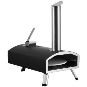 VEVOR 12Outdoor Pizza Oven Portable Wood Pellet Pizza Oven Camping W Rotation