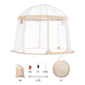 VEVOR Sports Tent Instant Pop-Up Tent Shelter Weather Proof 4-8 People Clear