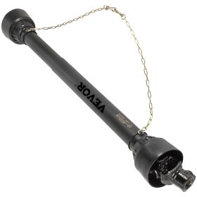 VEVOR PTO Shaft, PTO Drive Shaft, 6 Spline Tractor, Round Implement Ends PTO Driveline Shaft, Series 4 Tractor PTO Shaft, Brush Hog PTO Shaft Black, F