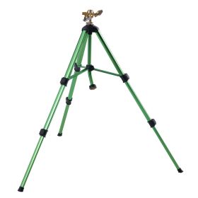 VEVOR Impact Sprinkler On Tripod Base, Heavy Duty Tripod Sprinklers With Brass Head &  Connector, 360 Degree Large Area Coverage Irrigation Sprinkler,