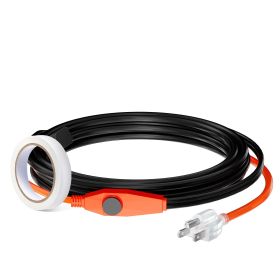 Pipe Heating Cable 12FT 7W FT Heat Tape For Pipes With Built-in Thermostat