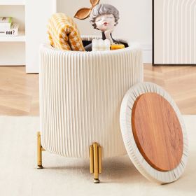 Cream Colored Gold Leg Footstool,Prohibited Platform Amazon