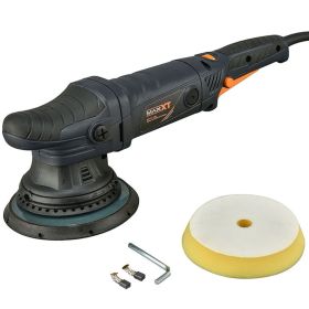 Dual Action Car Buffer, 21mm Random Orbital Polisher, 6 Variable Speeds 2100-5000 OPM, 6 Inch 150mm Backing Plate With 4 Polishing Pad, 4M 13ft L