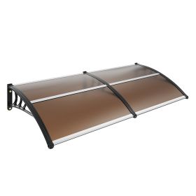 VEVOR Window Door Awning Canopy , UPF 50 Polycarbonate Entry Door Outdoor Window Awning Exterior, Front Door Overhang Awning For Sun Shutter, UV, Rain
