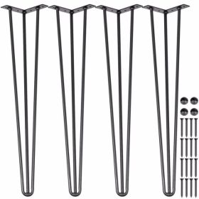 24 Inch Heavy-duty Hair Clip Table Leg 4-piece Set, Not Shipped On Weekends, Prohibited From Sale On Amazon