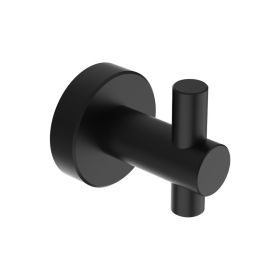 Round Base Wall Hanging Hook With Screws- Matte Black Hook, 2 Pack, For Entry Shoe Cabinet, Wardrobe Bathroom Bedroom Furniture Hardware