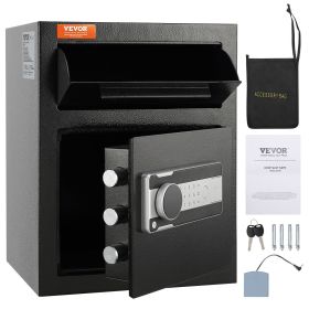 VEVOR 1.7 Cub Depository Safe, Deposit Safe With Drop Slot, Electronic Code Lock And 2 Emergency Keys, 17.71'' X 13.77'' X 13.77'' Business Drop Slot
