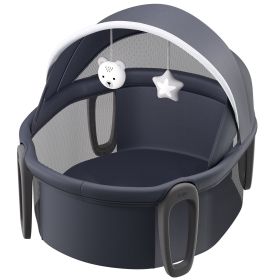 VEVOR Portable Baby Bassinet On-The-Go Folding Baby Dome With Canopy And Toys