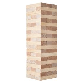 Tumbling Timber Toy 60 Blocks Giant Tumble Tower Blocks Game Pine Wood Bag