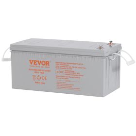 VEVOR Deep Cycle Battery, 12V 200 AH, AGM Marine Rechargeable Battery, High Self-Discharge Rate 1400A Current, For RV Solar Marine Off-Grid Applicatio