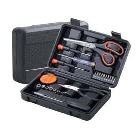26 Pieces, Test Current Pen,Crosshead Screwdriver,Flathead Screwdriver,Safety Hammer,6-inch Combination Pliers,Allen Wrench,Aluminum Flashlight,Multi