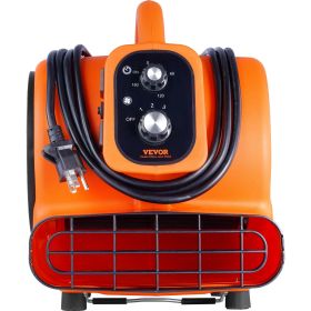 VEVOR Floor Blower, 1000 CFM Air Mover For Drying And Cooling, Portable Carpet Dryer Fan With 4 Blowing Angles And Time Function, For Janitorial, Home