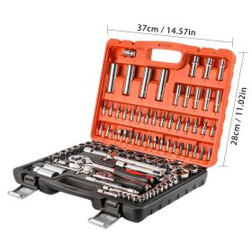 94 Pieces, Test Current Pen,Crosshead Screwdriver,Flathead Screwdriver,Safety Hammer,Allen Wrench,Aluminum Flashlight,Multi Functional Scissors,B