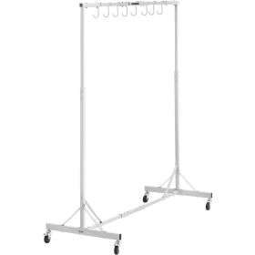 Newly Upgraded VEVOR Painting Rack Adjustable Paint Hanger 8 Hooks Auto Body Painting Stand (Color: White)