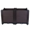 Raised Garden Bed Plant Growth Box With Self-watering System For Garden Patio Balcony Elevated Planter Box For Flowers Vegetables Herbs