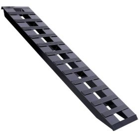 Heavy  Duty Ramps With Top Hook Attaching End, Universal Loading Ramp For Motorcycle, Tractor, ATV  UT 72  X 14  8800 LBS 1 Pair 2 Ramps Aluminum ,Bla (Color: Black)