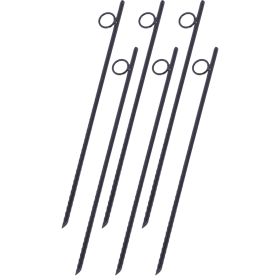 Metal Rebar Piles (Color: Black)