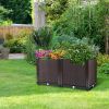 Raised Garden Bed Plant Growth Box With Self-watering System For Garden Patio Balcony Elevated Planter Box For Flowers Vegetables Herbs