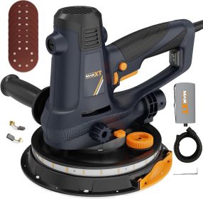 Handheld Drywall Sander 810W, Electric Sander For Walls,Rough And Fine Sanding, 1500-2800RPM Variable Speed, Upgraded Pad, Adjustable Suction, Se (Option: Orangeblack)