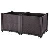 Raised Garden Bed Plant Growth Box With Self-watering System For Garden Patio Balcony Elevated Planter Box For Flowers Vegetables Herbs