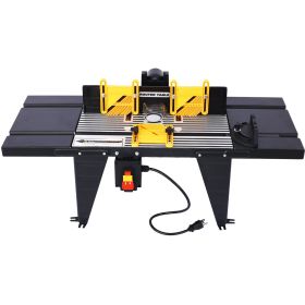 Metal Electric Desktop Router (Color: Black)